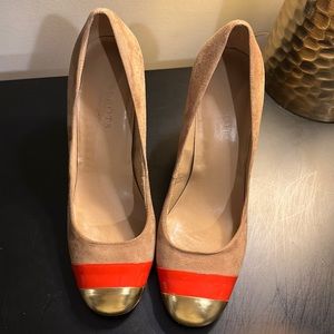 Talbots sued pumps chunky heel 9